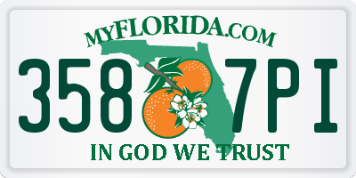 FL license plate 3587PI