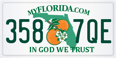 FL license plate 3587QE