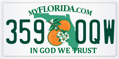 FL license plate 3590QW