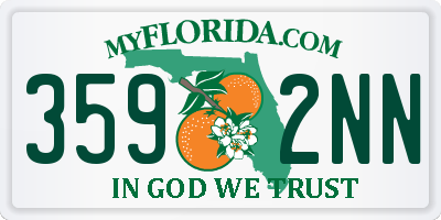FL license plate 3592NN