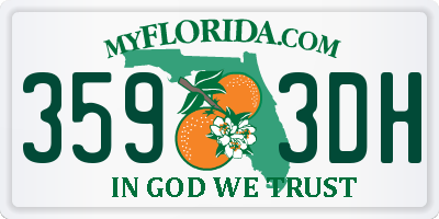 FL license plate 3593DH