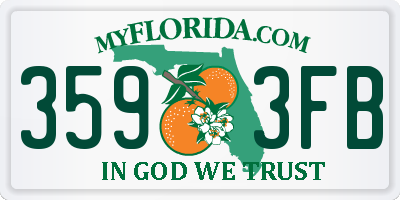 FL license plate 3593FB