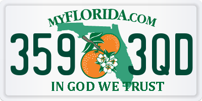 FL license plate 3593QD