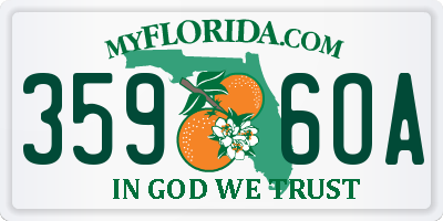 FL license plate 3596OA