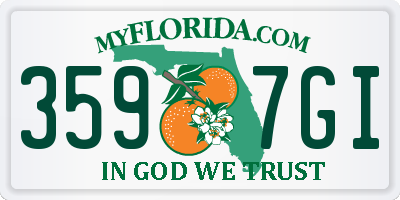 FL license plate 3597GI