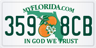 FL license plate 3598CB