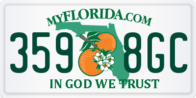 FL license plate 3598GC