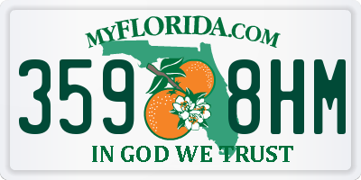 FL license plate 3598HM