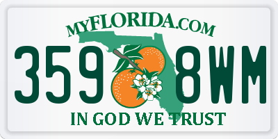 FL license plate 3598WM