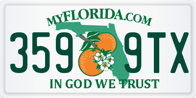 FL license plate 3599TX