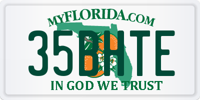 FL license plate 35BHTE