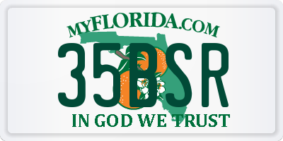 FL license plate 35BSR