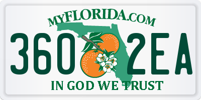FL license plate 3602EA