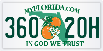 FL license plate 3602OH