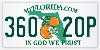FL license plate 3602OP