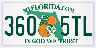 FL license plate 3605TL