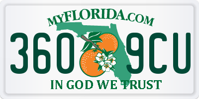 FL license plate 3609CU
