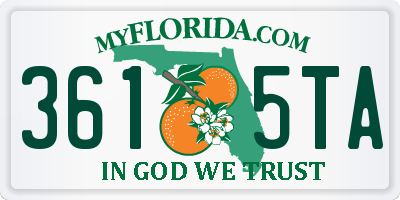 FL license plate 3615TA