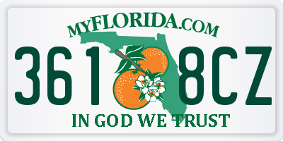 FL license plate 3618CZ