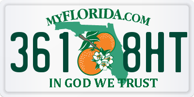 FL license plate 3618HT