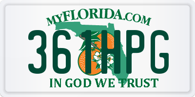 FL license plate 361HPG