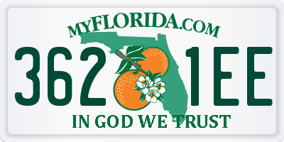 FL license plate 3621EE