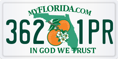FL license plate 3621PR