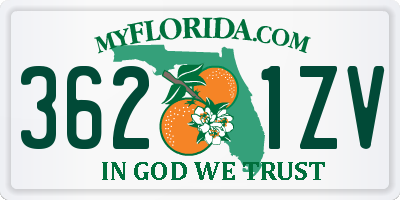 FL license plate 3621ZV