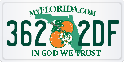 FL license plate 3622DF