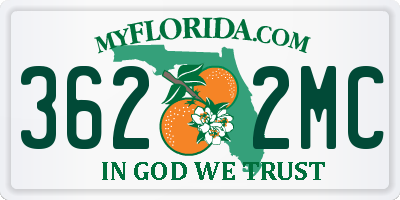 FL license plate 3622MC