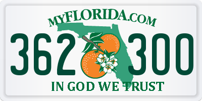FL license plate 3623OO