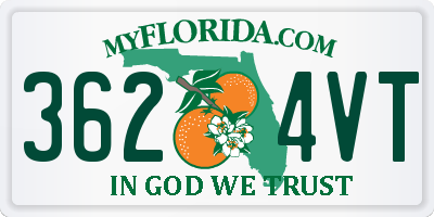 FL license plate 3624VT