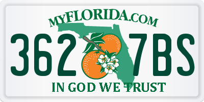 FL license plate 3627BS