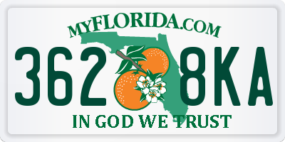 FL license plate 3628KA