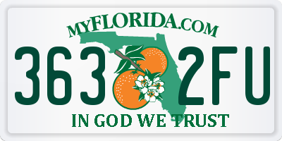 FL license plate 3632FU