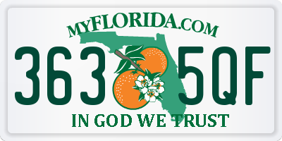 FL license plate 3635QF