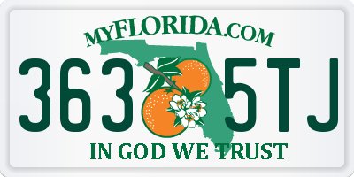FL license plate 3635TJ