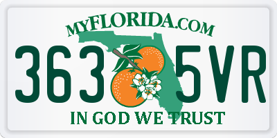 FL license plate 3635VR