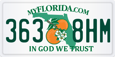 FL license plate 3638HM