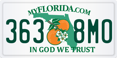 FL license plate 3638MO