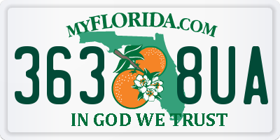 FL license plate 3638UA