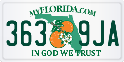 FL license plate 3639JA