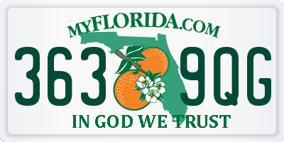 FL license plate 3639QG