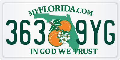 FL license plate 3639YG