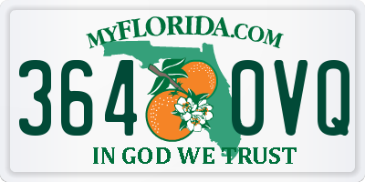 FL license plate 3640VQ
