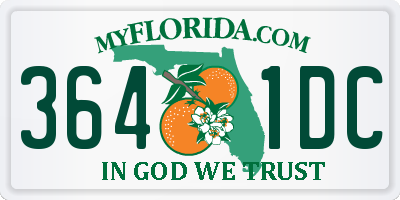 FL license plate 3641DC