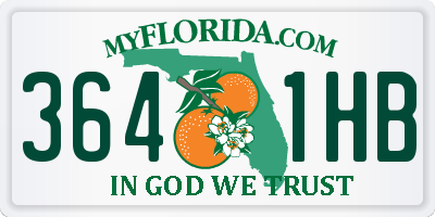 FL license plate 3641HB