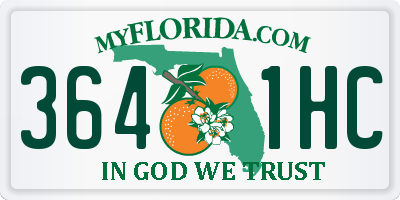 FL license plate 3641HC