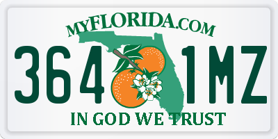 FL license plate 3641MZ