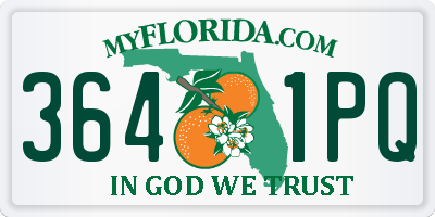 FL license plate 3641PQ